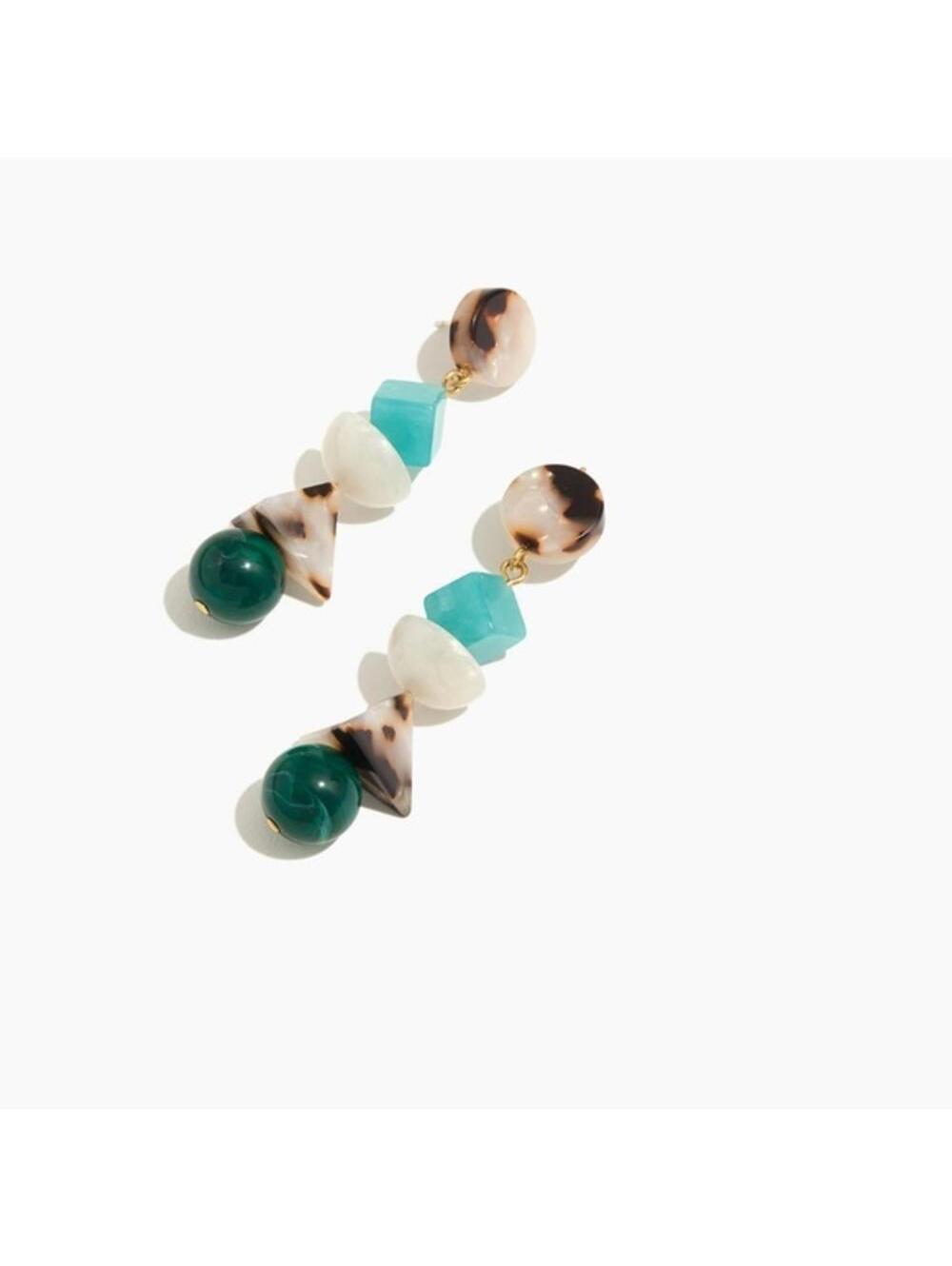 Madewell Geometric Stack Statement Earrings